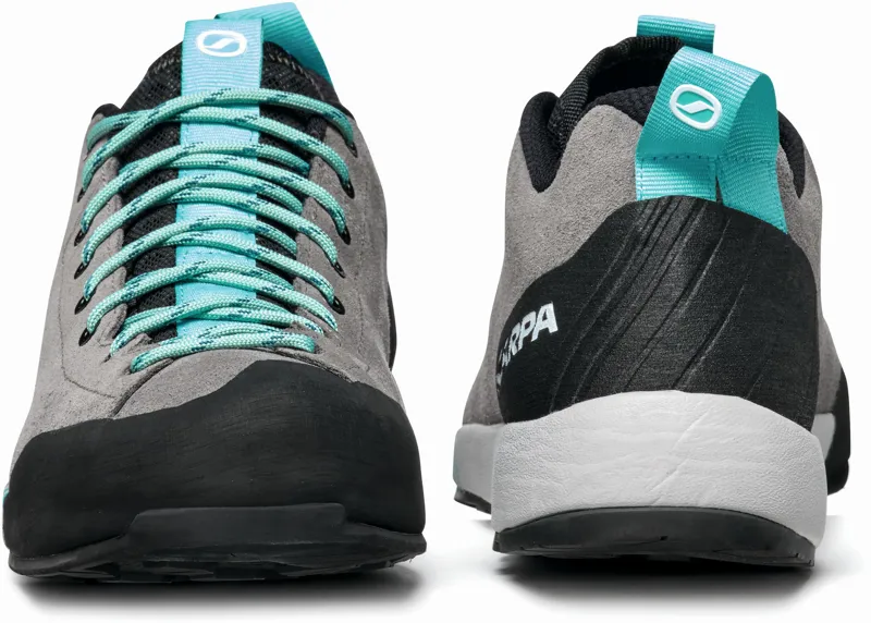 Scarpa Womens Gecko Shoes - Midgray-Aqua-4